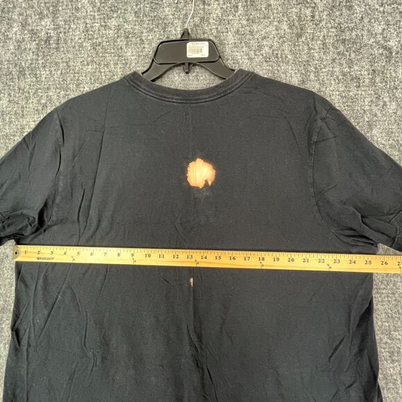 Nike Shirt Mens XXL Regular Workout Gym Short-Sleeve Swoosh Black Tee - Picture 5 of 8